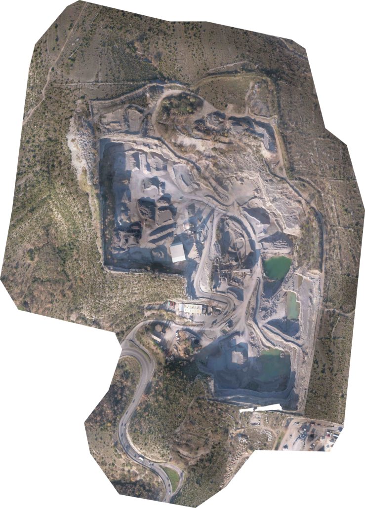 modelisation carrière pour géomètre Mission par drone pour des carrières Eurovia
