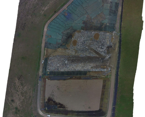 orthophoto-georeferencee-geometre-decheterie - photo aérienne par drone - drone prise de vue - Drone pour photogrammétrie