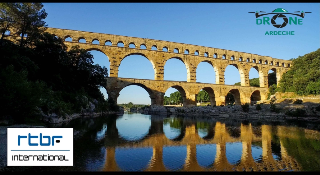 images aériennes rtbf pont du gard
