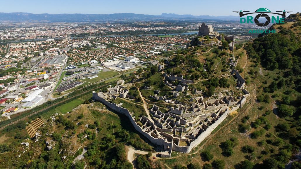 Chateau De Crussol Drone Aerien