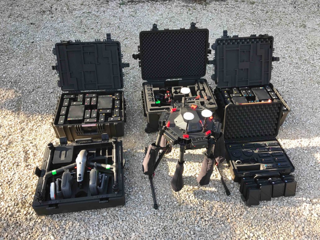 M600 et le matériel qui nous suit en prestation Drone Ardèche