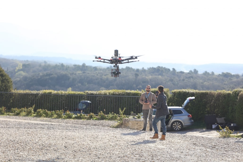 drone chateau de grignan inspire m600 4K