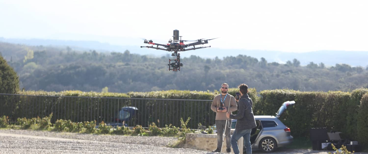 drone chateau de grignan inspire m600 4K