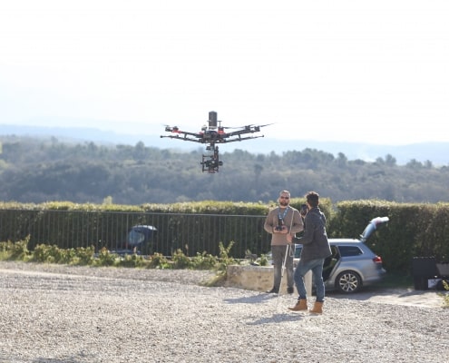 drone chateau de grignan inspire m600 4K