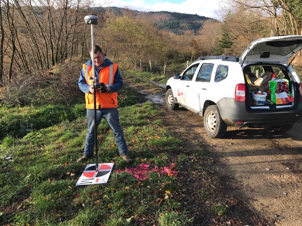 levé topographie geometre photogrammetrie drone | relevé de cibles photogrammétrique