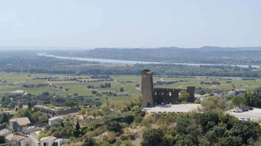 Prise De Vue Aérienne Vaucluse Chateauneuf Du Pape à Proximité D'avignon