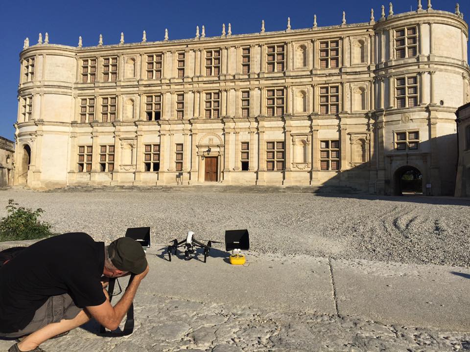 Chateau de grignan par drone Drome Midi en France 3 2