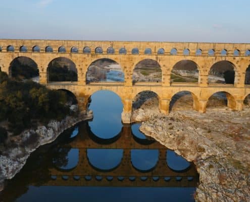 Pont-du-Gard vidéo aérienne - droniste proche du Pont du Gard - Opérateur drone pont du gard - pont du gard par drone