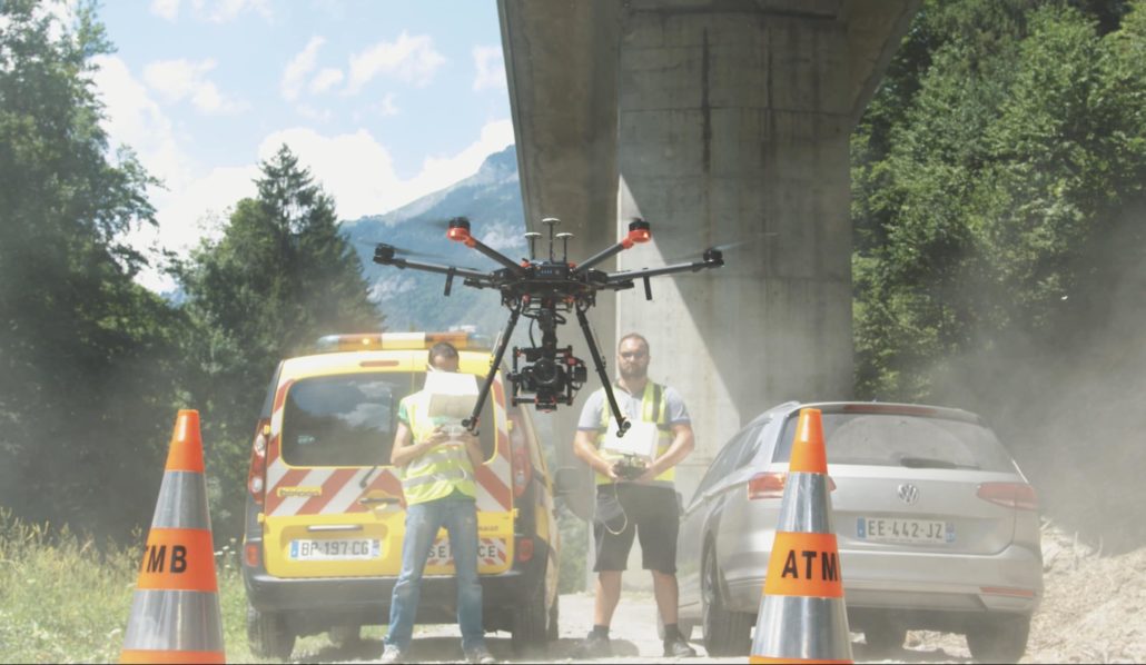 inspection pile de grande hauteur par drone ouvrage d art