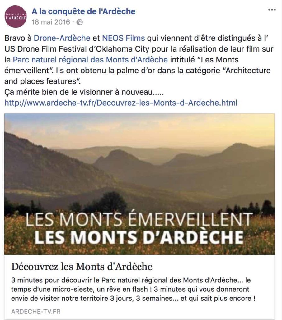 Vidéo drone en rhones alpes Auvergne occitanie