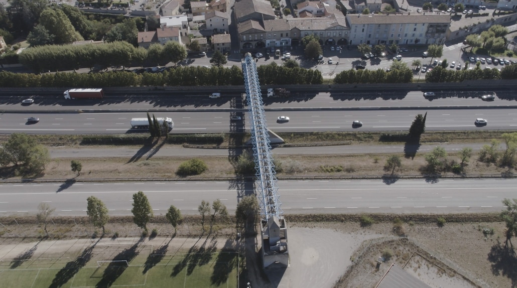 photo drone prise de vue aérienne d'avant projet bourg les Valence