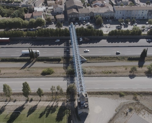photo drone prise de vue aérienne d'avant projet bourg les Valence