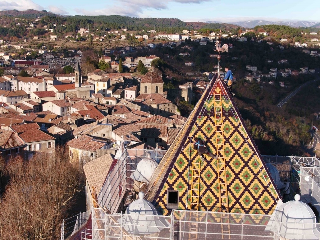 suivi de chantier par drone en Ardèche Aubenas