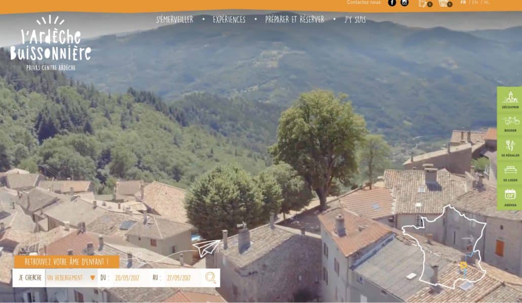 vidéo aérienne par drone des villages à proximté de Privas