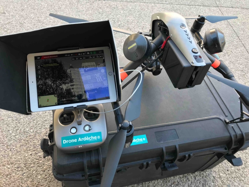 drone homologué pour photos de suivi de chantier en ardeche
