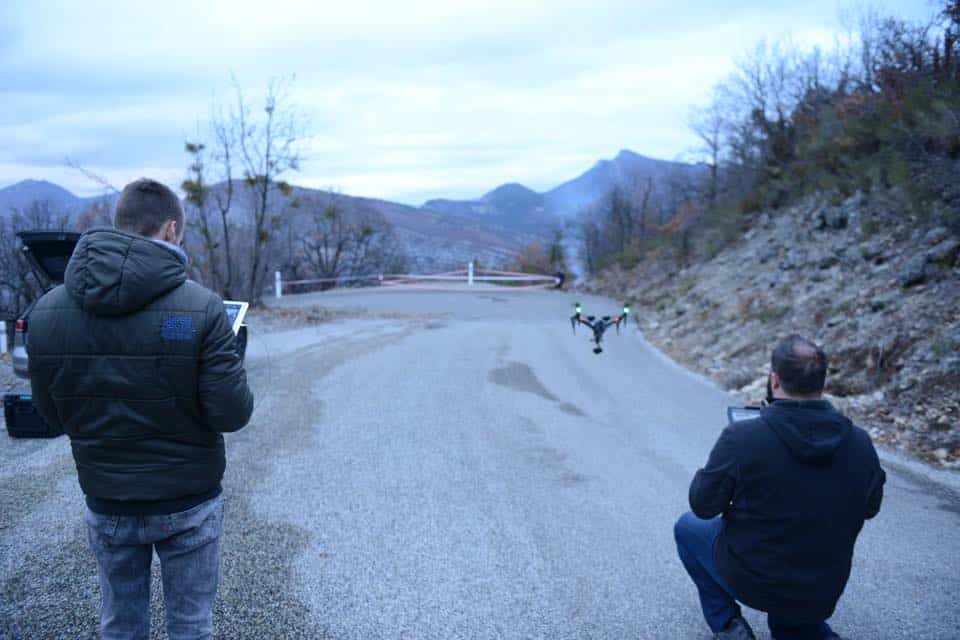 images aériennes pour le WRC