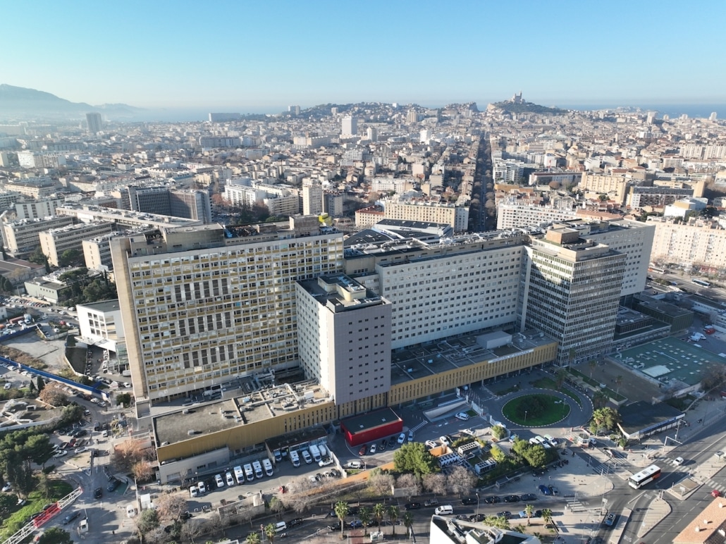 hôpital de la timone par drone Marseille