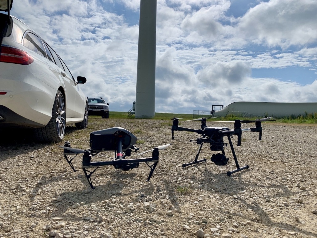 Prestataire Drone Opérateur Drone Pour Inspection D'éolienne Thermique