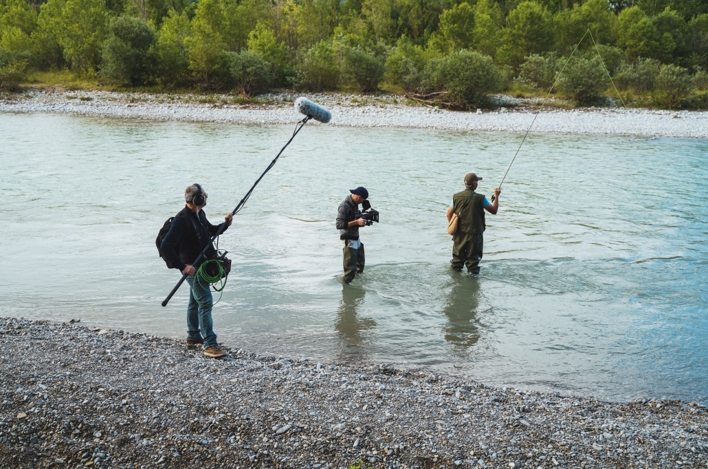 prise de son tournage d'une publicité