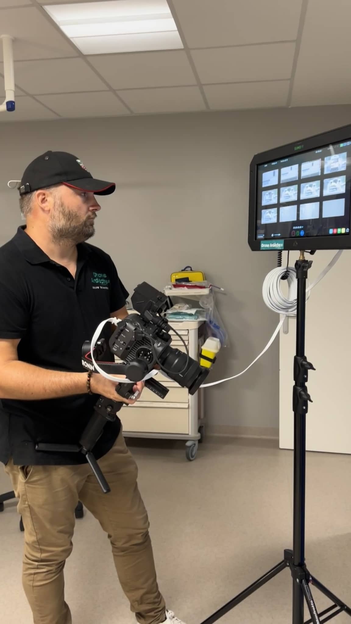 caméraman a aubenas : tournage vidéo à l'hopital