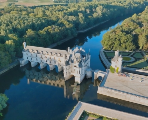 chateau de chenonceau par drone