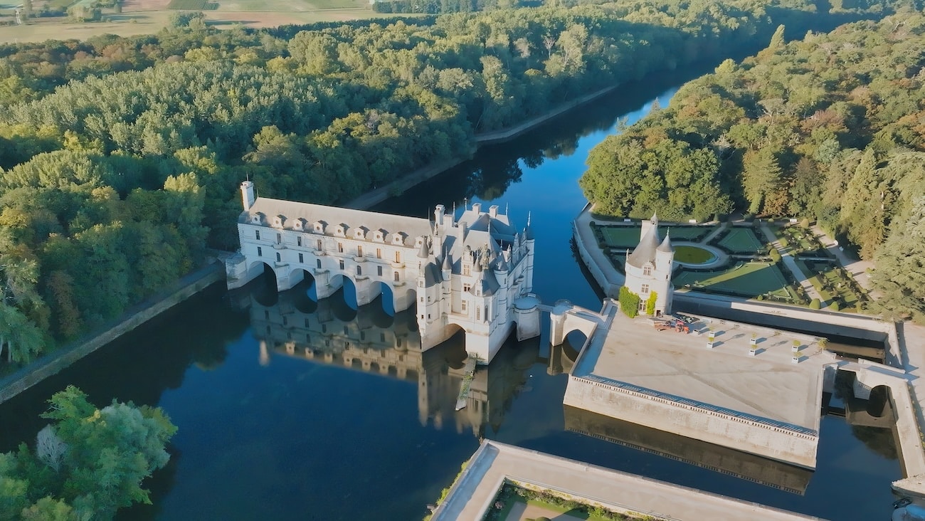 chateau de chenonceau par drone