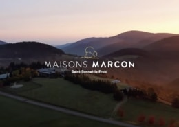 entreprise de prises de vues aériennes par drone : mission pour les maisons marcon