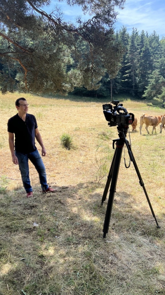 entreprise pour filmer une interview