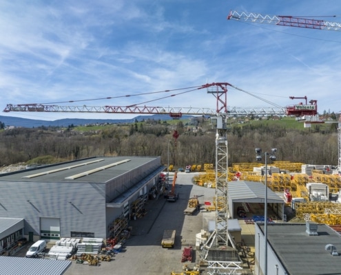 inspection de grues par drone : orthophoto d'une grue