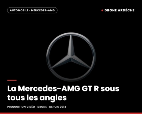 Production de la publicité Mercedes-AMG GT R
