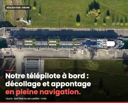 Notre télépilote à bord : décollage et appontage du drone sur le MS LUMIÈRE en pleine navigation