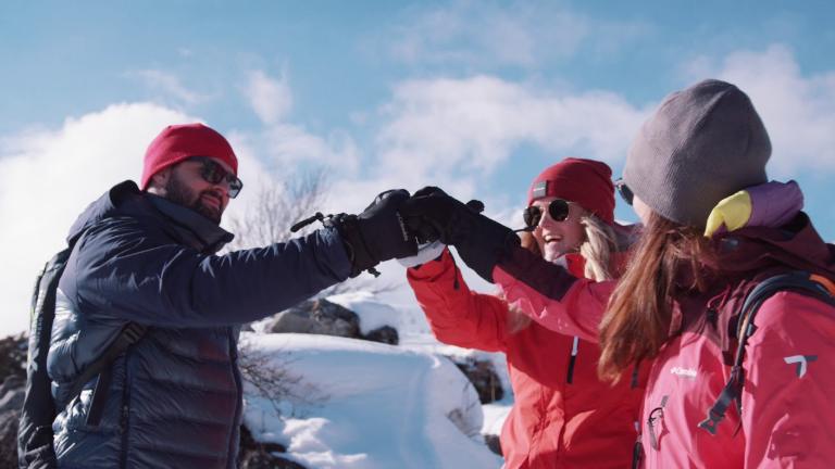 Tournage du clip Evvo Shoes x Porcher dans les Alpes