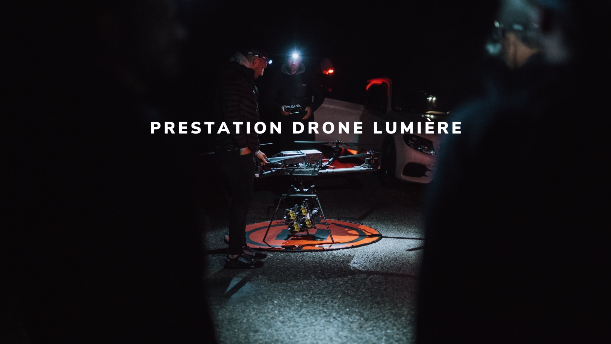 prestation drone lumière