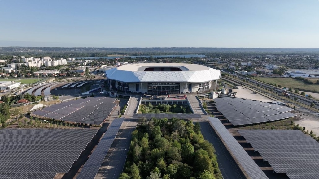 prise de vues aériennes du stade de lyon