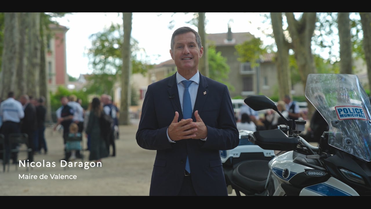 Interview de Nicolas Daragon, maire de Valence, pour les 45 ans de la police mun