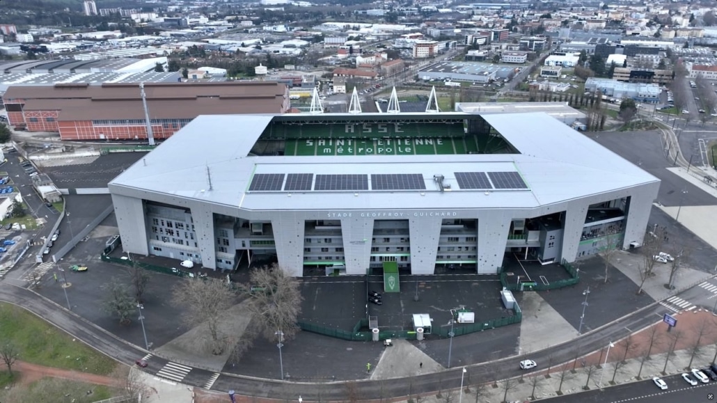 stade de saint etienne par drone : opérateur drone saint etienne