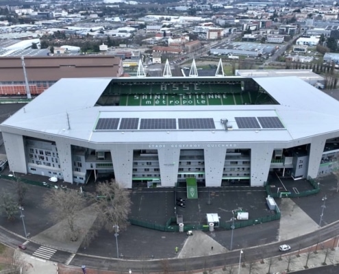 stade de saint etienne par drone : opérateur drone saint etienne