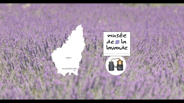 Musée de la Lavande à Saint-Remèze, vidéo avec images drone